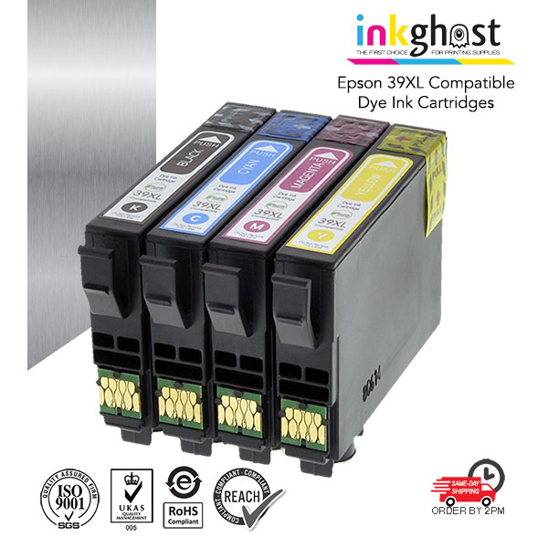 Inkghost dye ink cartridges for Epson 39XL 